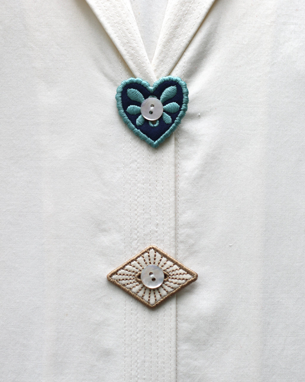 Petal, Diamond, & Heart Button Accessory Set