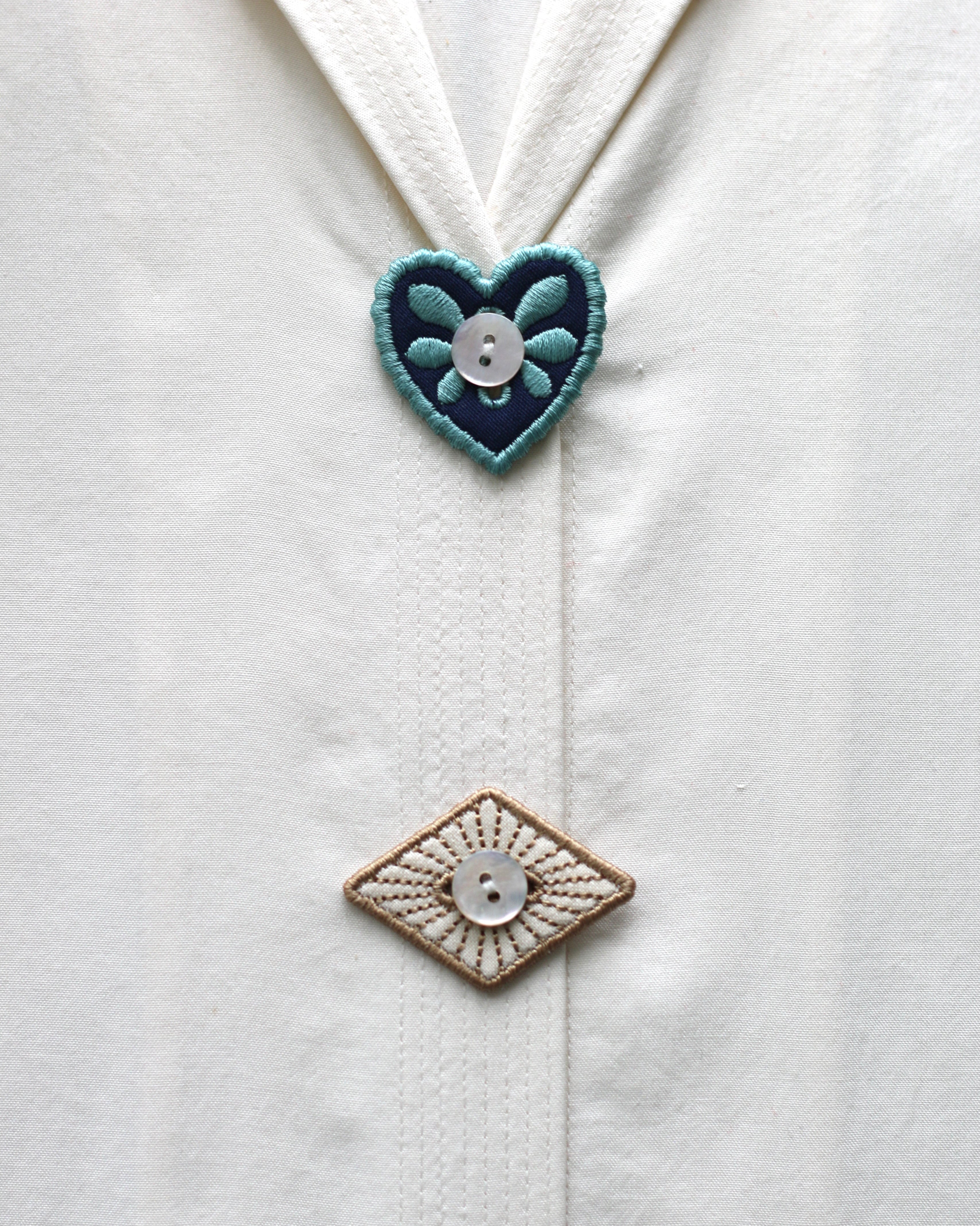 Petal, Diamond, & Heart Button Accessory Set
