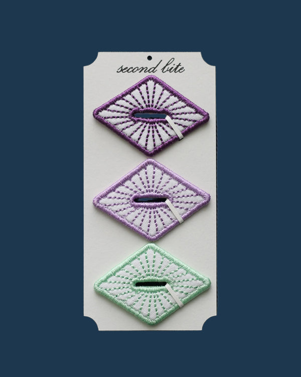 Purple | Green | White