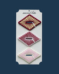 Diamond Button Accessories, Set of 3