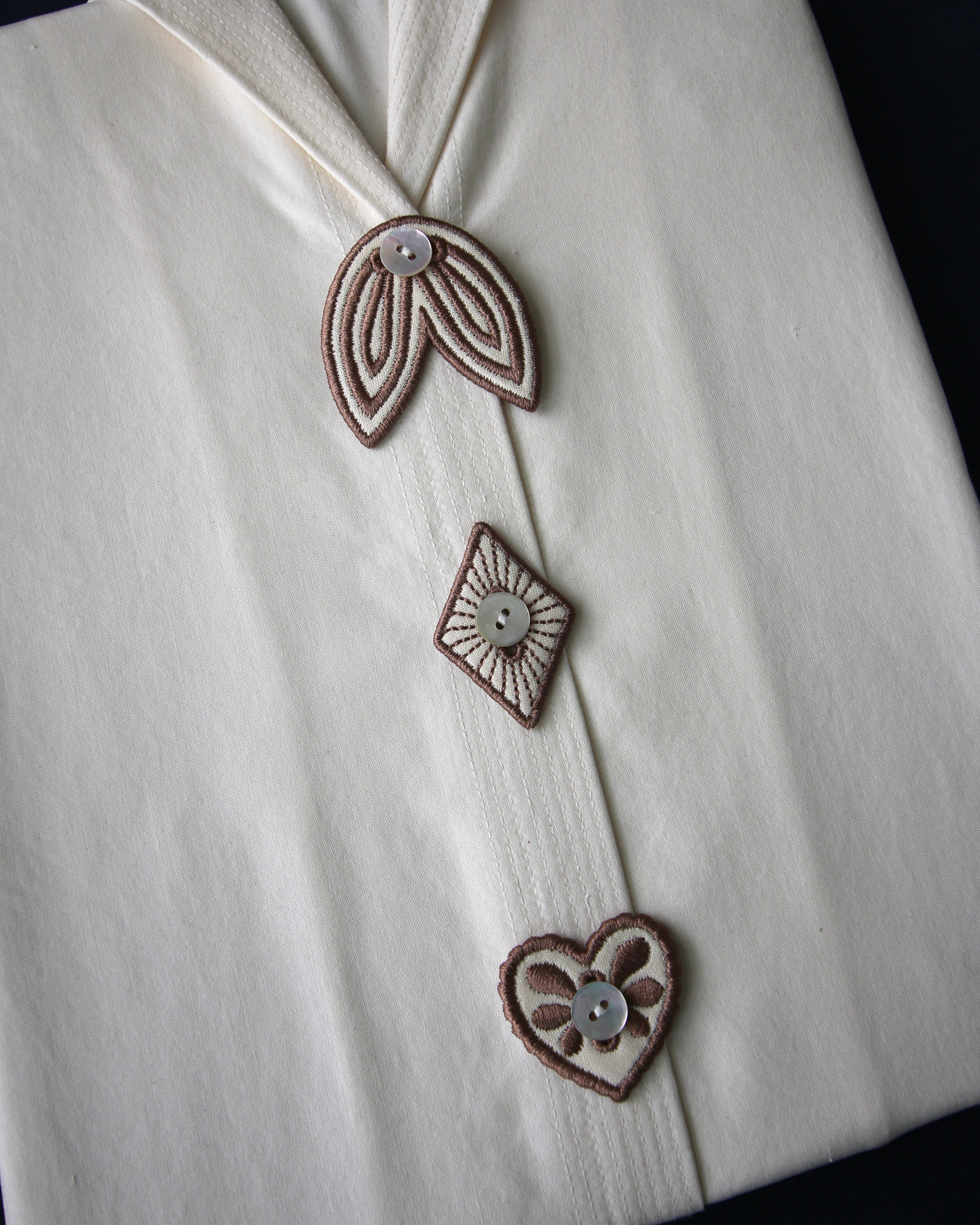 Petal, Diamond, & Heart Button Accessory Set