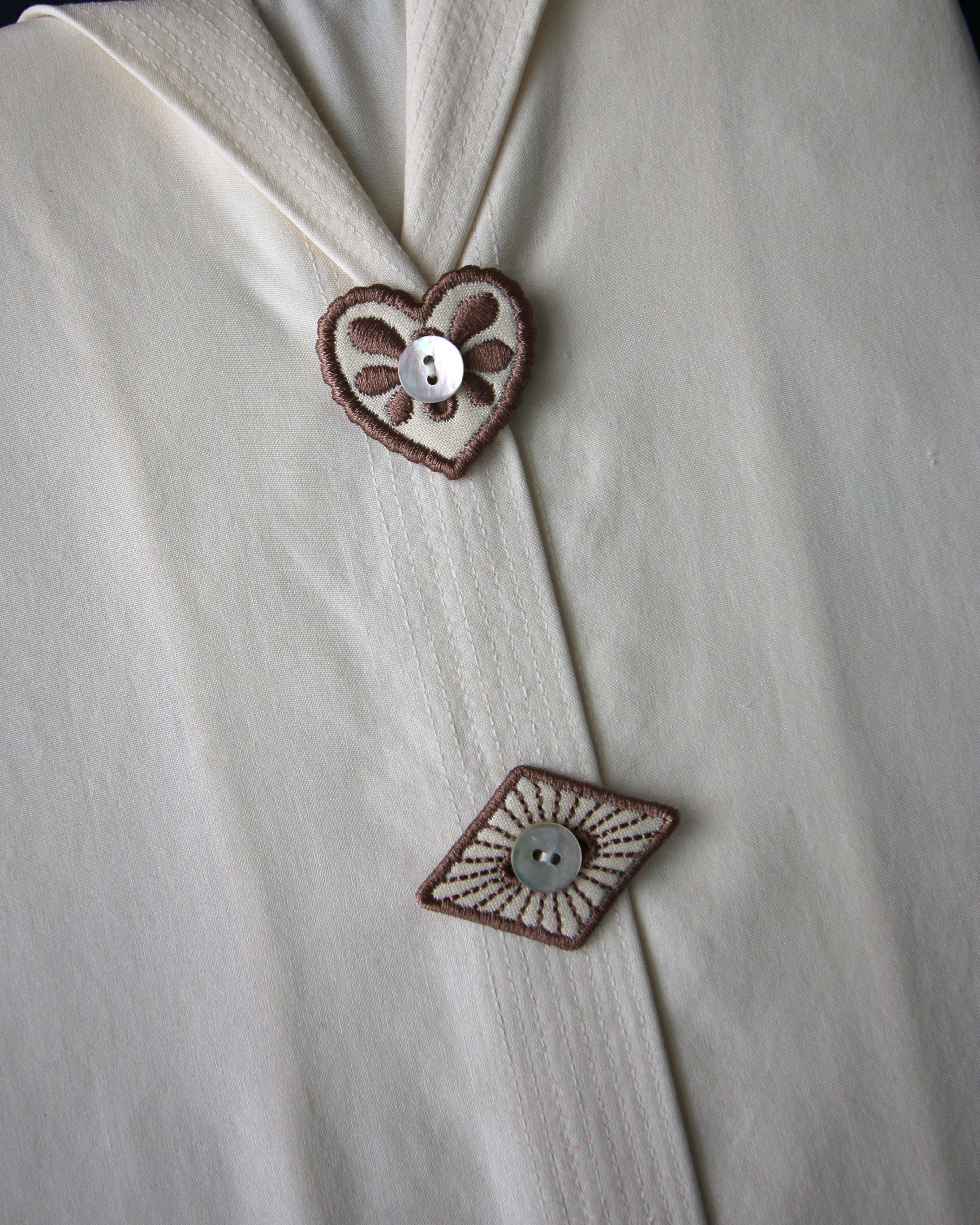 Petal, Diamond, & Heart Button Accessory Set