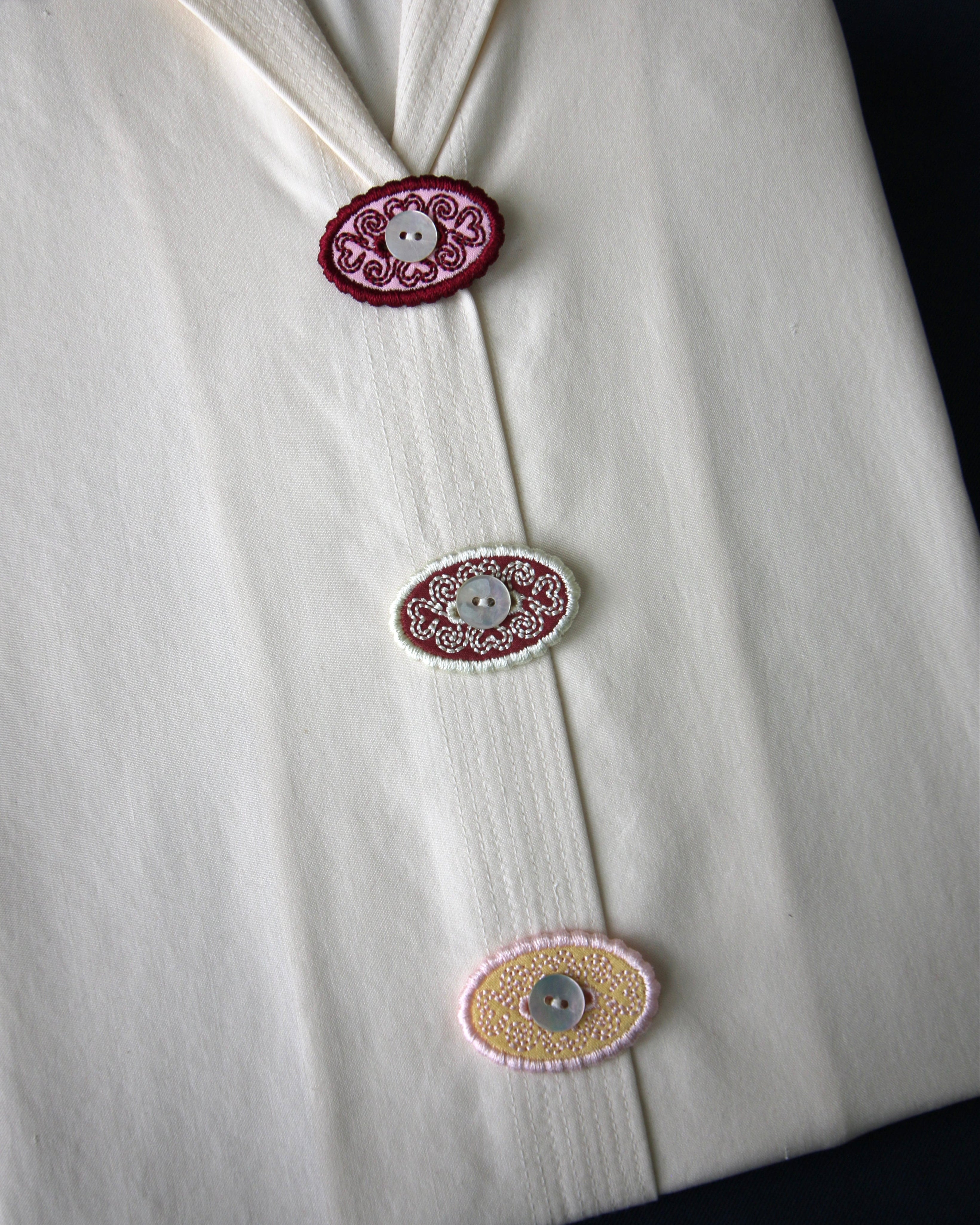 Oval Button Accessories, Set of 3