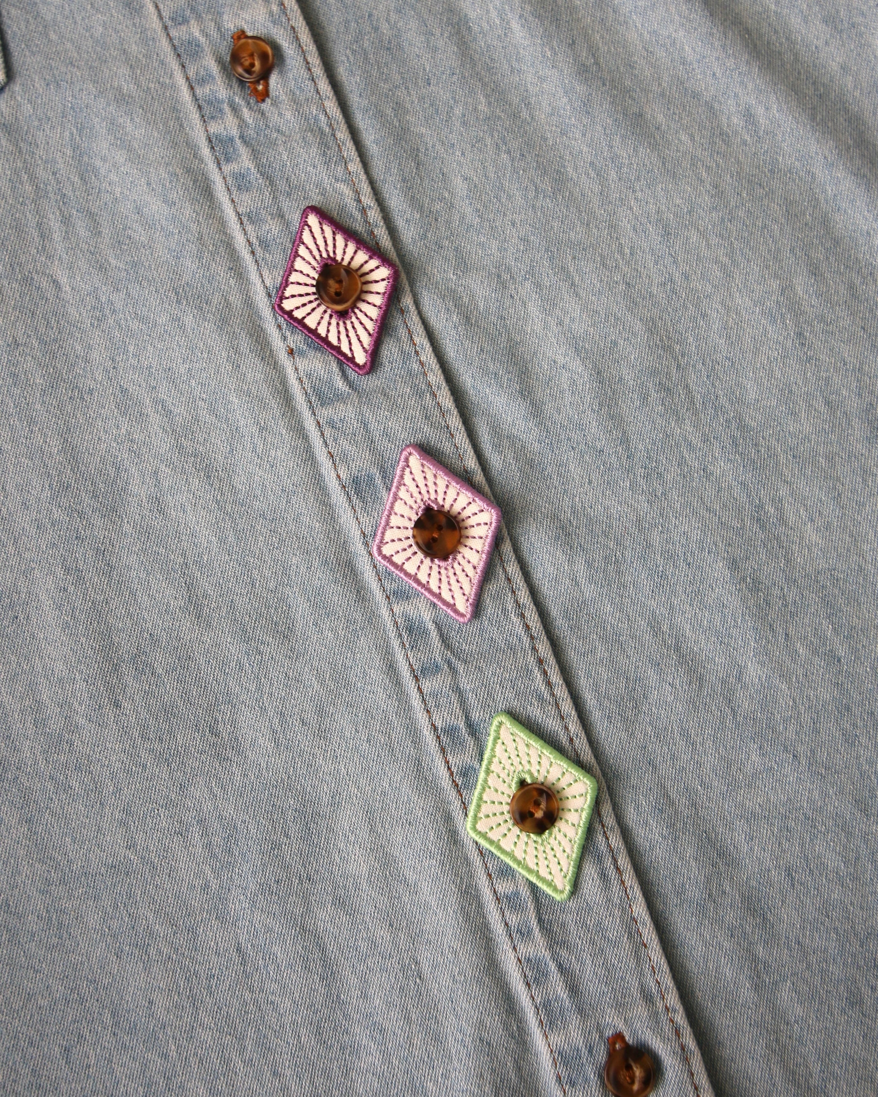 Diamond Button Accessories, Set of 3