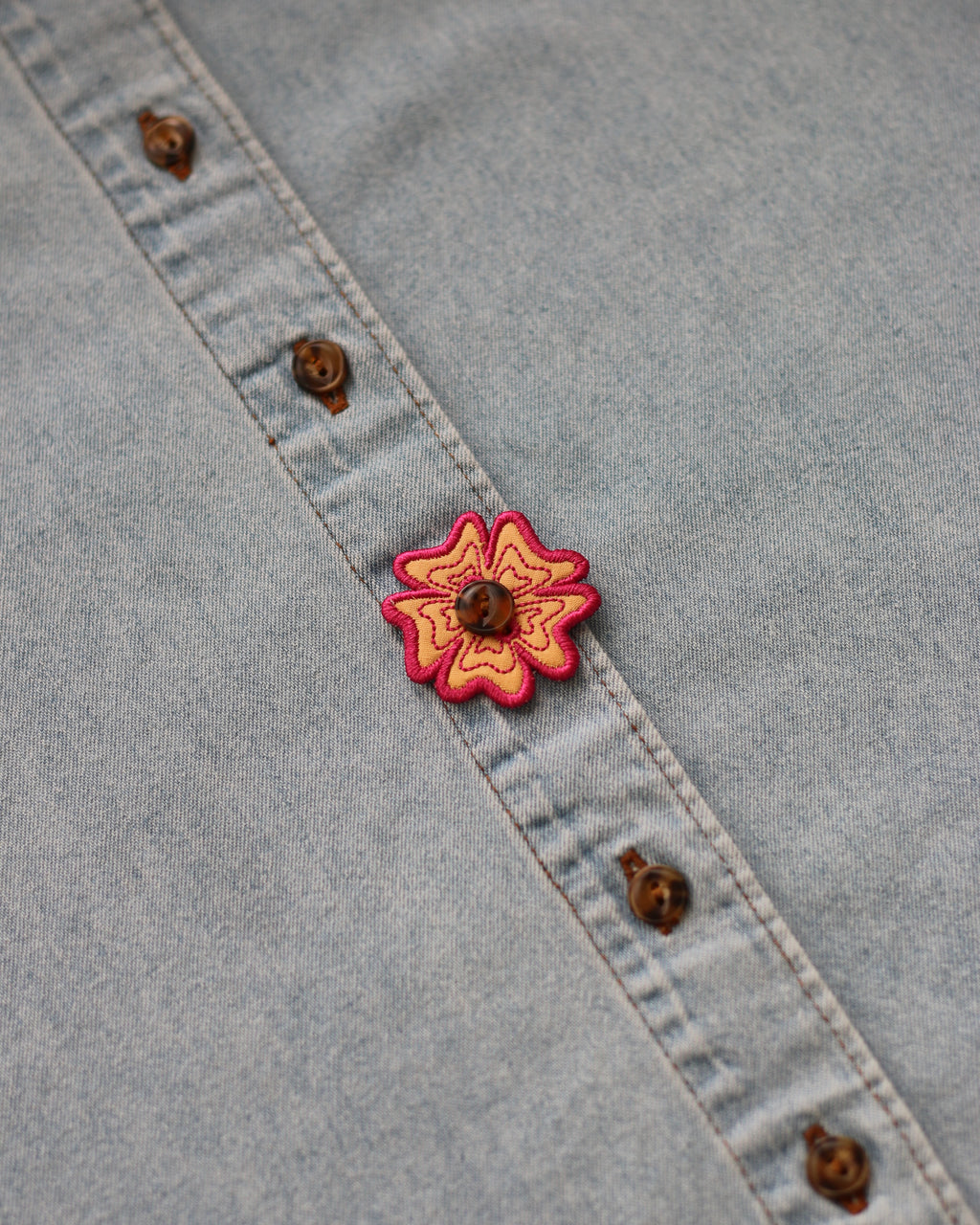 Flower Button Accessory