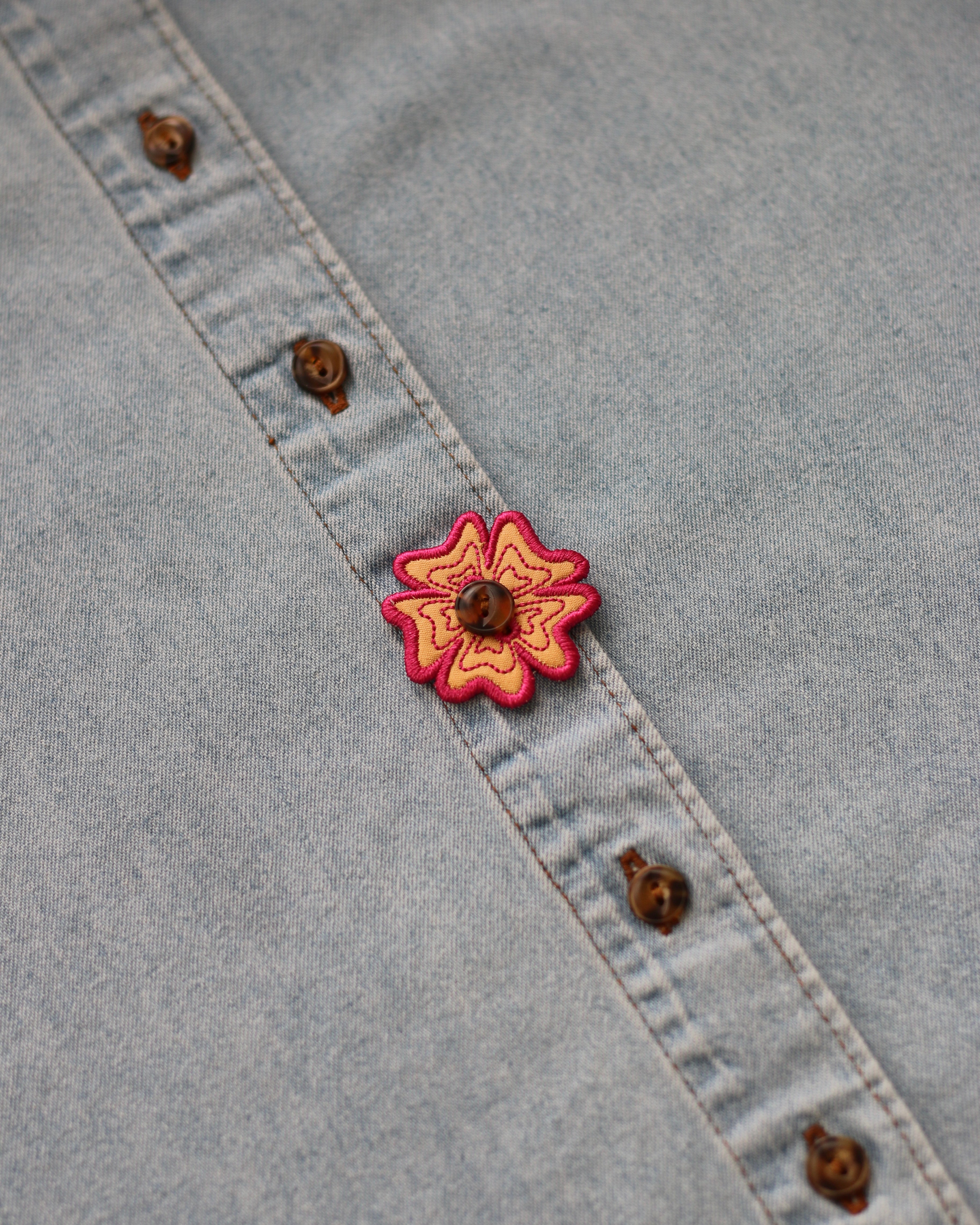 Flower Button Accessory
