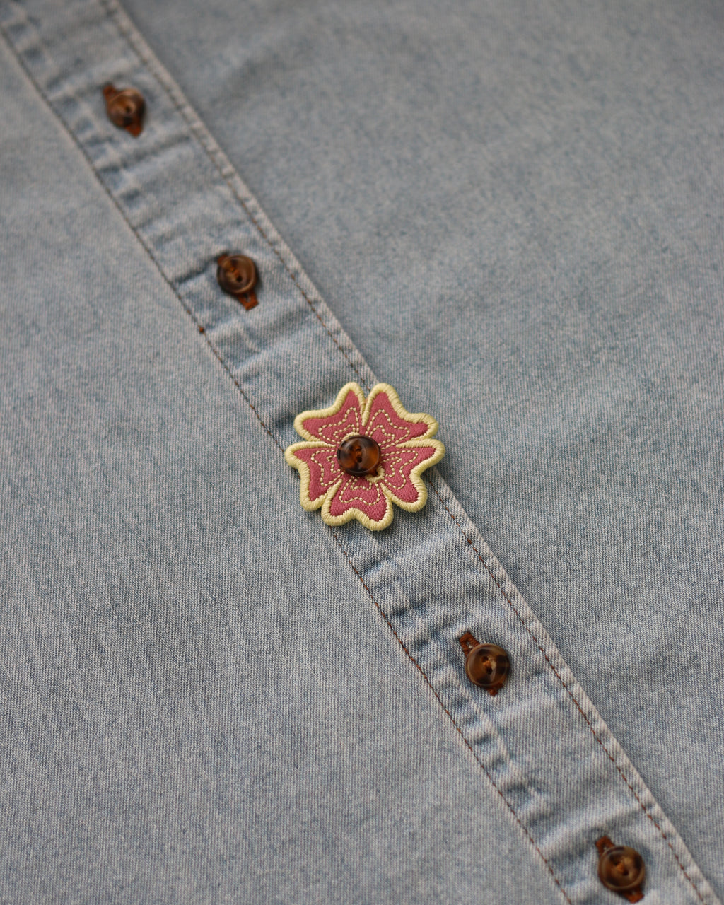Flower Button Accessory