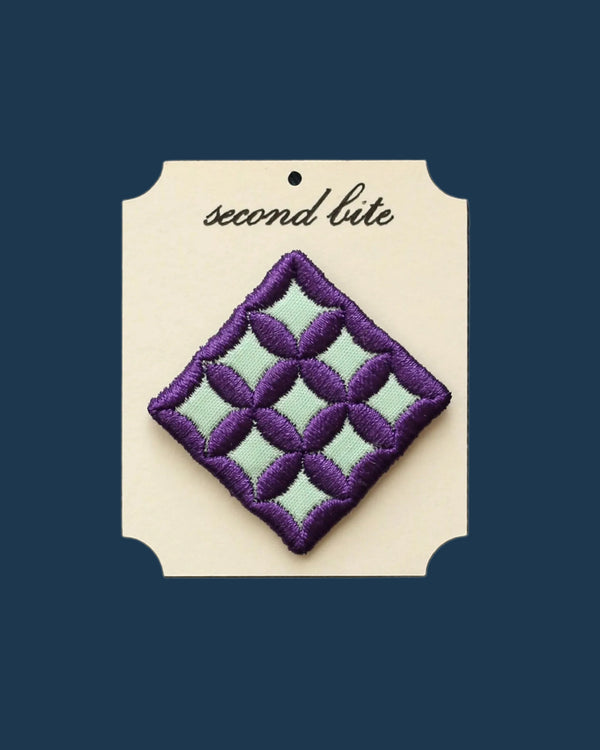 Purple on Green