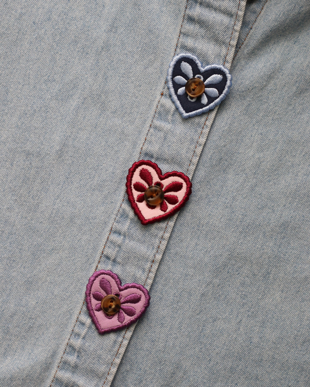Heart Button Accessories, Set of 3