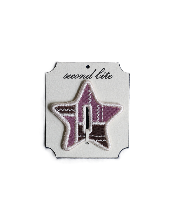 Light Pink on Brown/Purple